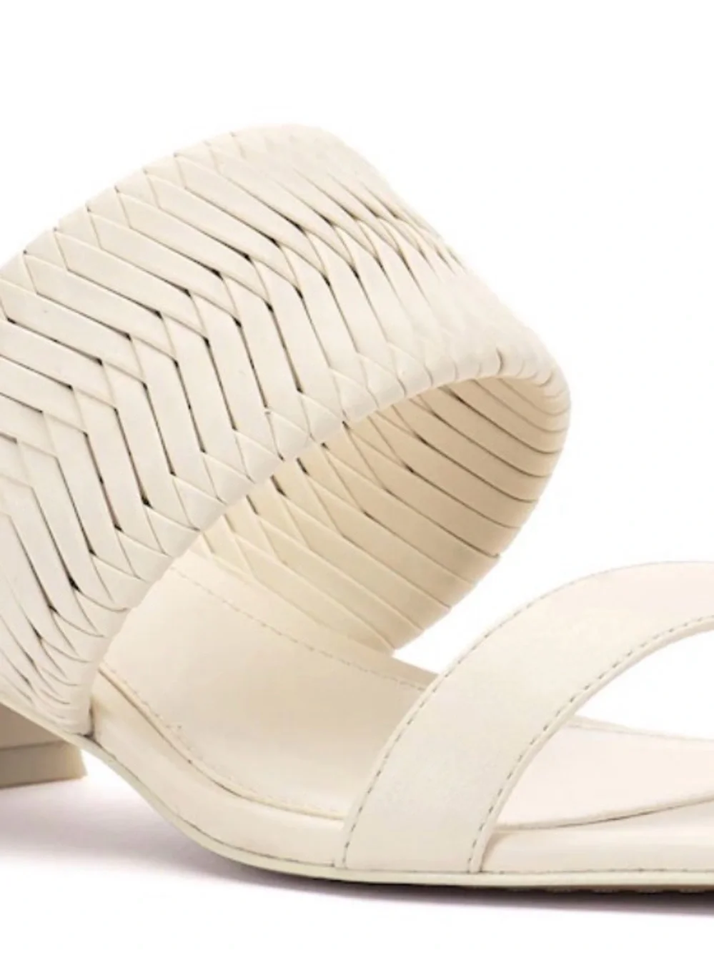 Vince Camuto Shamira Creamy White Woven Sandals